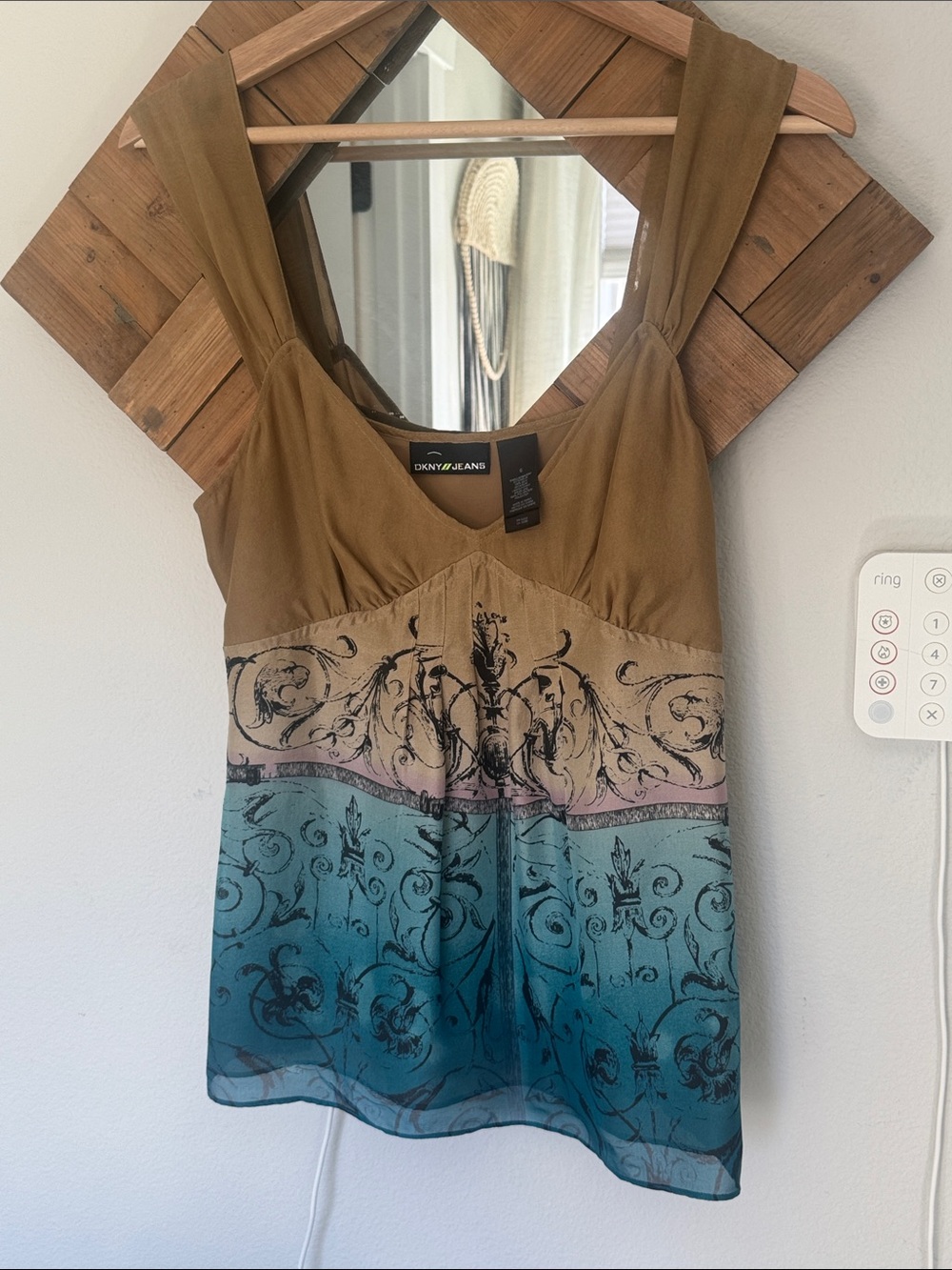 Vintage DKNY Jeans 100% silk camisole top